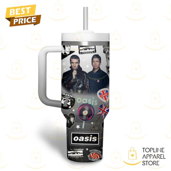 Oasis – Slip Inside The Eye Of Your Mind Tumbler With Handle And Straw