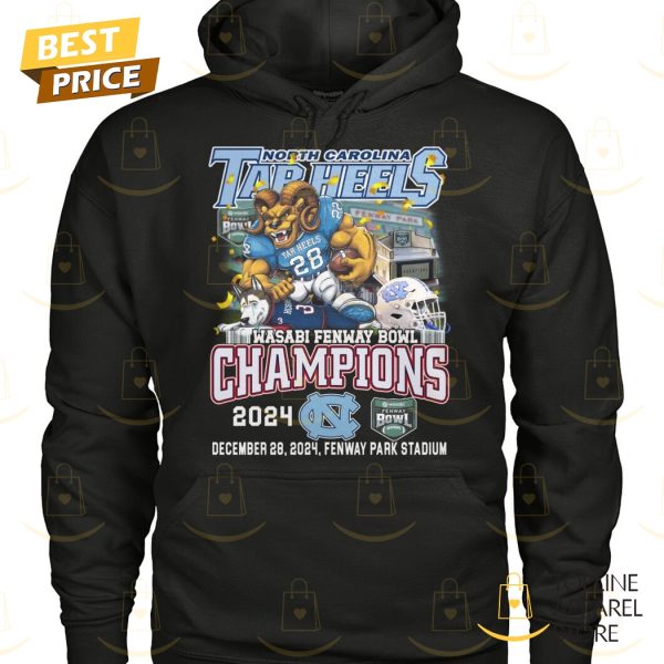 North Carolina Tar Heels Wasabi Fenway Bowl Champions 2024 Unisex T-Shirt