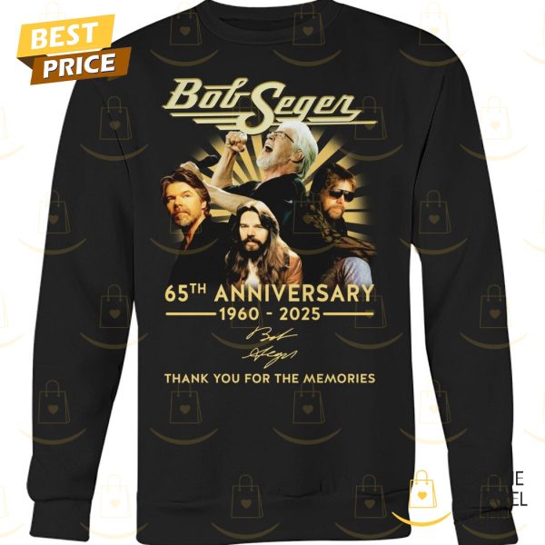 Bob Seger 65th Anniversary 1960-2025 Signature Thank You For The Memories Unisex T-Shirt