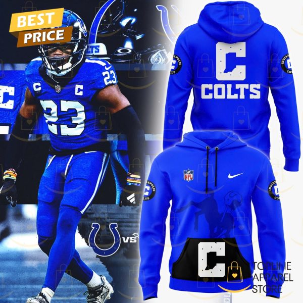 Indianapolis Colts Blue Logo Design Hoodie