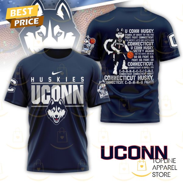 Uconn Huskies Connecticut Husky 3D T-Shirt