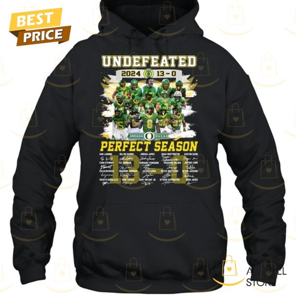 Undefeated 2024 Oregon Ducks Perfect Season Signature Unisex T-Shirt