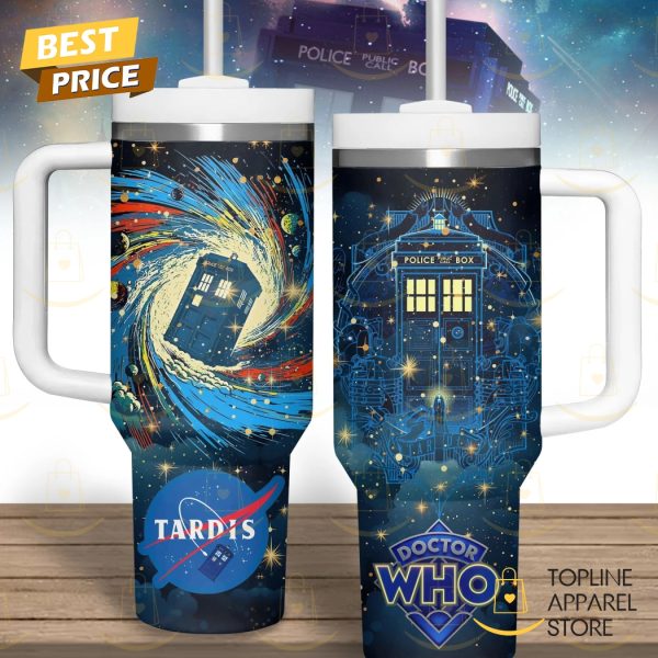 Doctor Who Tardis Tumbler With Handle And Straw