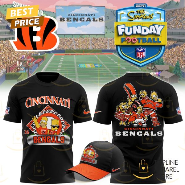 Cincinnati Bengals x The Simpson Funday Football 3D T-Shirt