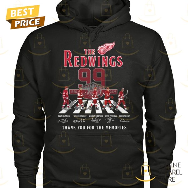 The Detroit Red Wings 1926-2025 99 Years Signature Thank You For The Memories Unisex T-Shirt