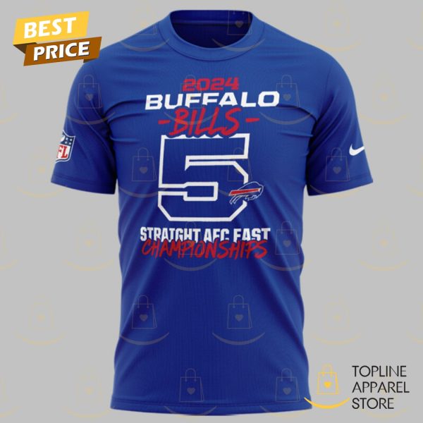 2024 AFC East Division Champions Buffalo Bills – Go Bills 3D T-Shirt