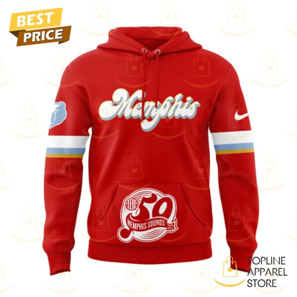 Memphis Grizzlies Basketball 50 Years Red Hoodie