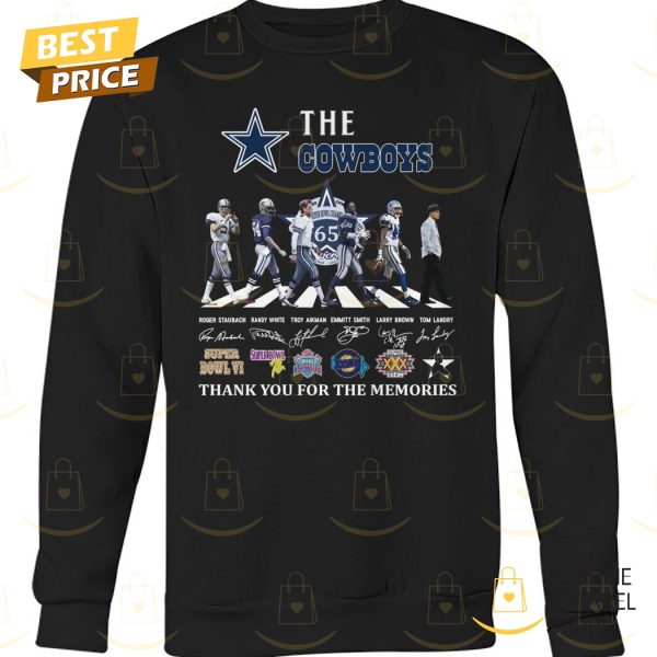 The Dallas Cowboys 65 Anniversary Signature Thank You For The Memories Unisex T-Shirt