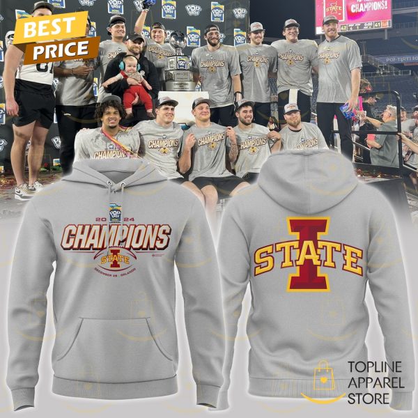 2024 Pop-Tarts Bowl Champions Iowa State Cyclones Football Hoodie