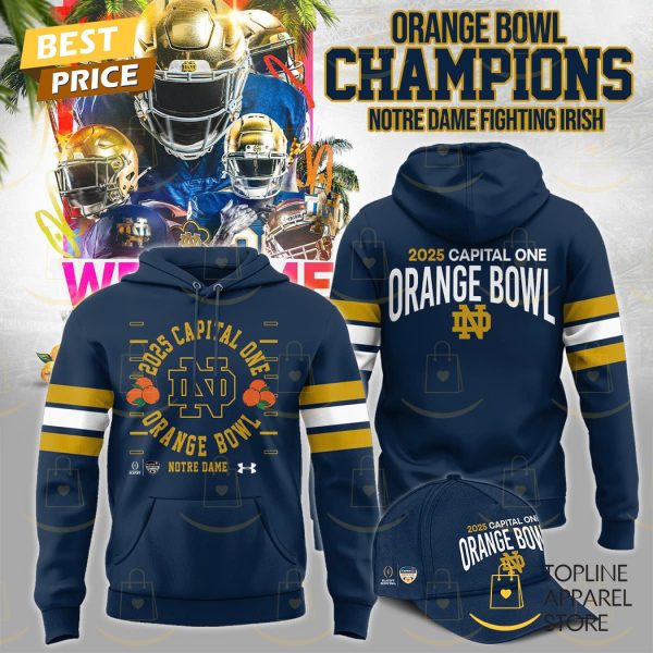 2025 Capital One Orange Bowl Champs Notre Dame Fighting Irish Hoodie