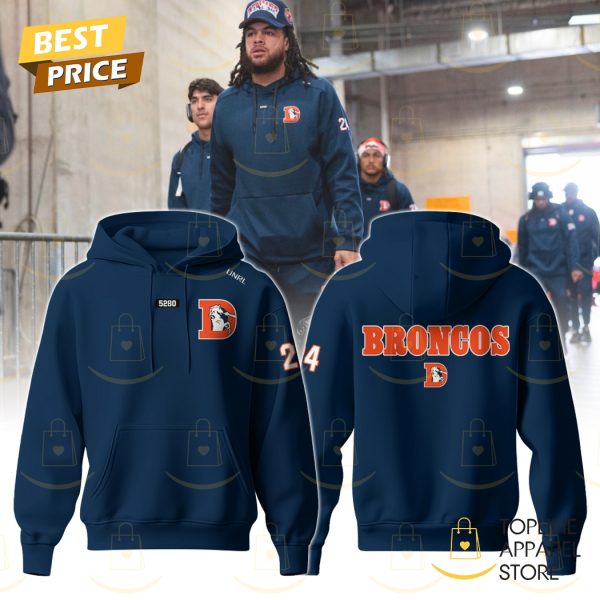 2025 Denver Broncos Football Deisgn Blue Hoodie