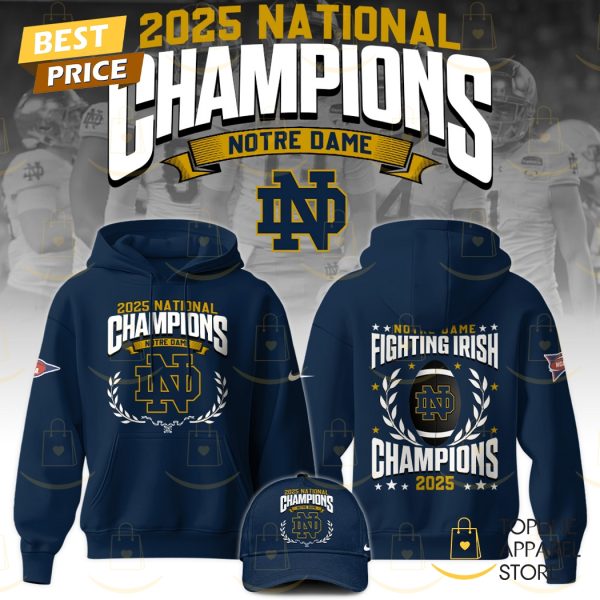 2025 National Champions Notre Dame Fighting Irish Hoodie