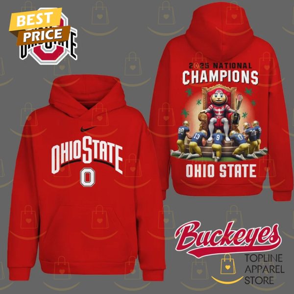 2025 National Champions Ohio State Buckeyes Football Hoodie