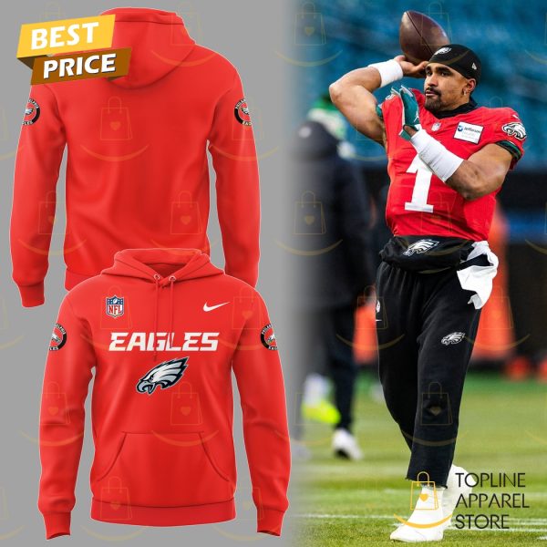 2025 Philadelphia Eagles Logo Design Red Hoodie