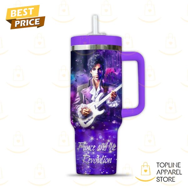 Prince And The Revolution Tumbler With Handle And Straw