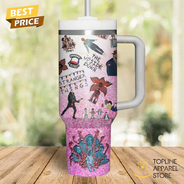 Stranger Things The Upside Down Tumbler With Handle And Straw