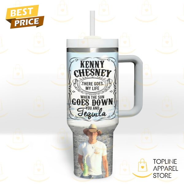 Kenny Chesney Live A Little Love A Lot Tumbler With Handle And Straw