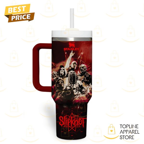 Slipknot Here Comes The Pain Tumbler With Handle And Straw