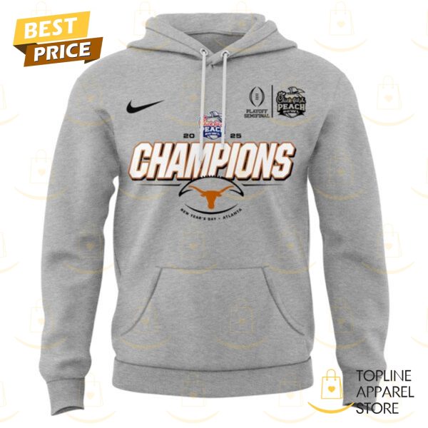 Texas Longhorns College Football Playoff 2025 Peach Bowl Champions Hoodie