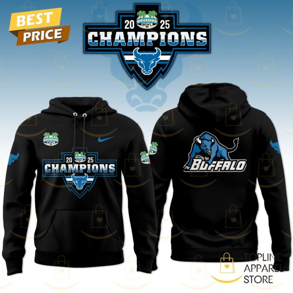 Buffalo Bulls Football Buhamas Bowl Champions 2025 Hoodie – Black