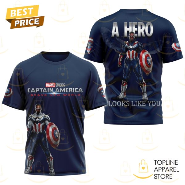 Captain America Brave New World – A Hero Looks Like You 3D T-Shirt