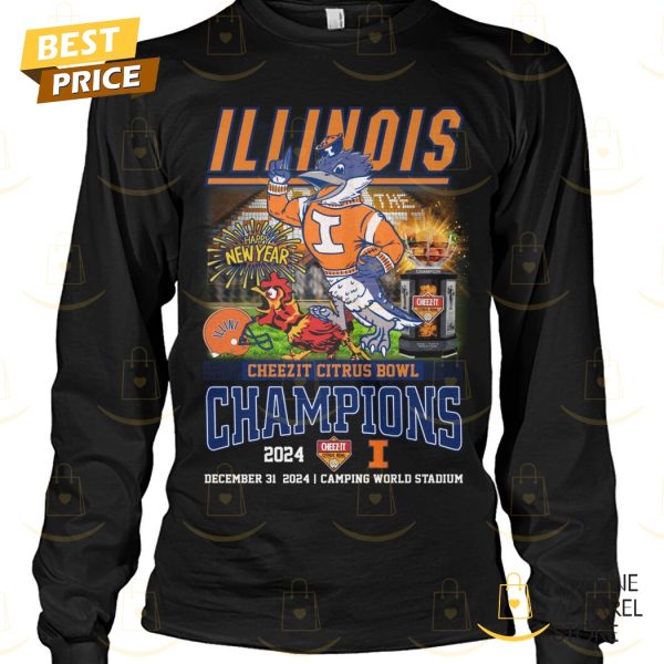 Illinois Fighting Illini Cheezit Citrus Bowl Champions 2024 Unisex T-Shirt