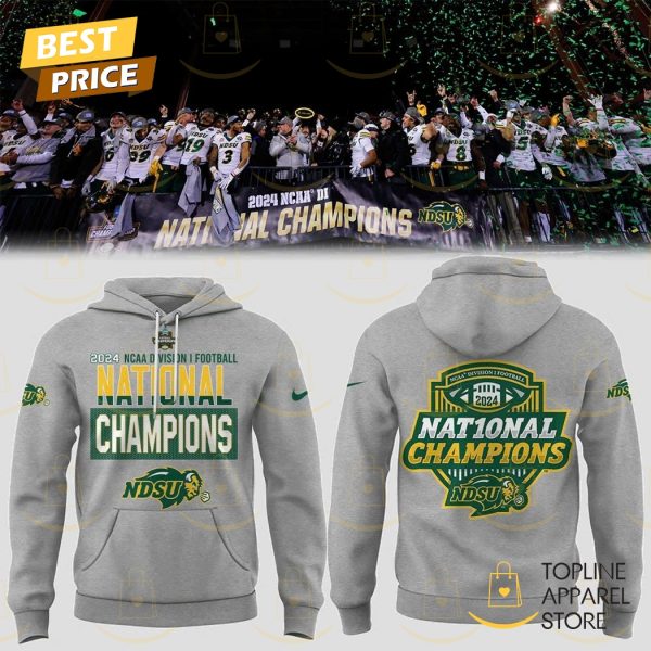 North Dakota State Bison Football 2024 NCAA Division National Champions Hoodie