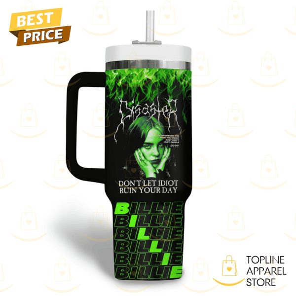 Billie Eilish My V Is For Vendetta Tumbler With Handle And Straw