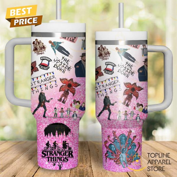 Stranger Things The Upside Down Tumbler With Handle And Straw