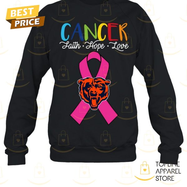 Chicago Bears Cancer Faith – Hope – Love Unisex T-Shirt