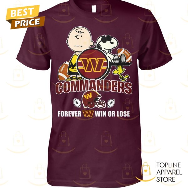 Washington Commander x Peanuts Forever Not Just When We Win Unisex T-Shirt