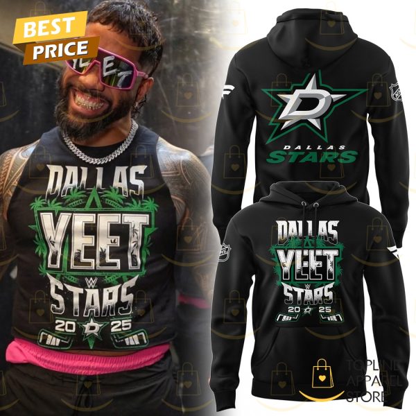 WWE x Dallas Stars 2025 Hoodie – Black