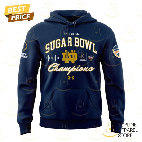 Notre Dame Fighting Irish Football 2025 Sugar Bowl Champions Hoodie – Blue