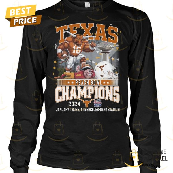 Texas Longhorns Peach Bowl Champions Unisex T-Shirt