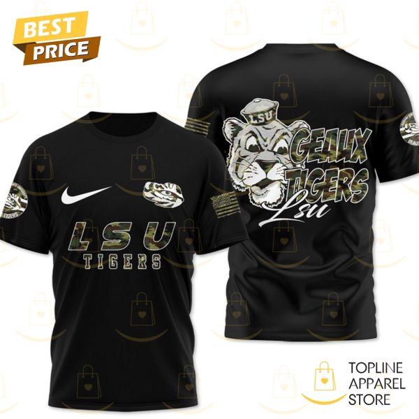 LSU Tigers – Geaux Tigers 3D T-Shirt – Black