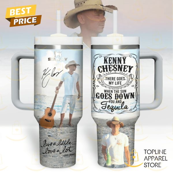 Kenny Chesney Live A Little Love A Lot Tumbler With Handle And Straw