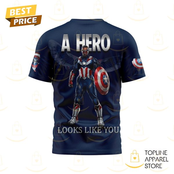 Captain America Brave New World – A Hero Looks Like You 3D T-Shirt