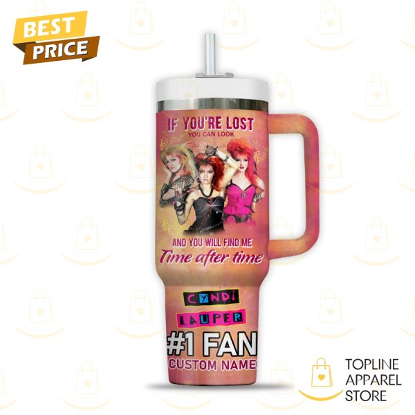 Personalized Cyndi Lauper Girls Just Want To Have Fun 2025 Tour Tumbler With Handle And Straw