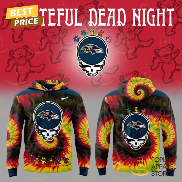 Baltimore Ravens x Grateful Dead Night Hoodie