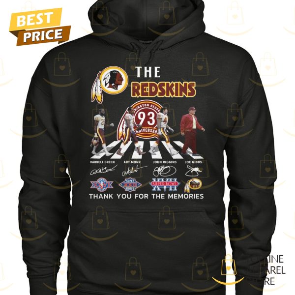 The Redskins – Washington Commanders  93 Anniversary Signature Thank You For The Memories Unisex T-Shirt