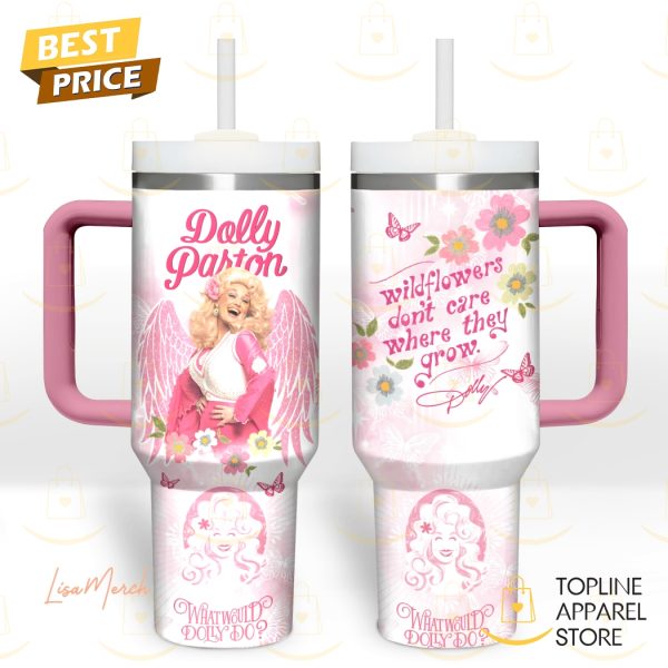 Dolly Parton What Would Dolly Do Tumbler With Handle And Straw