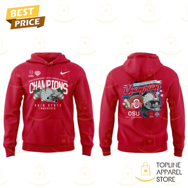 Ohio State Buckeyes 2025 Cotton Bowl Champions Hoodie