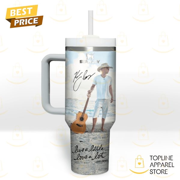 Kenny Chesney Live A Little Love A Lot Tumbler With Handle And Straw