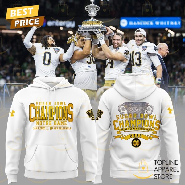 Notre Dame Fighting Irish Football Champions Sugar Bowl Hoodie