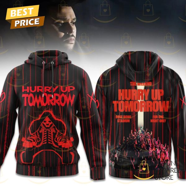 The Weeknd Hurry Up Tomorrow Rose Bowl Stadium Hoodie