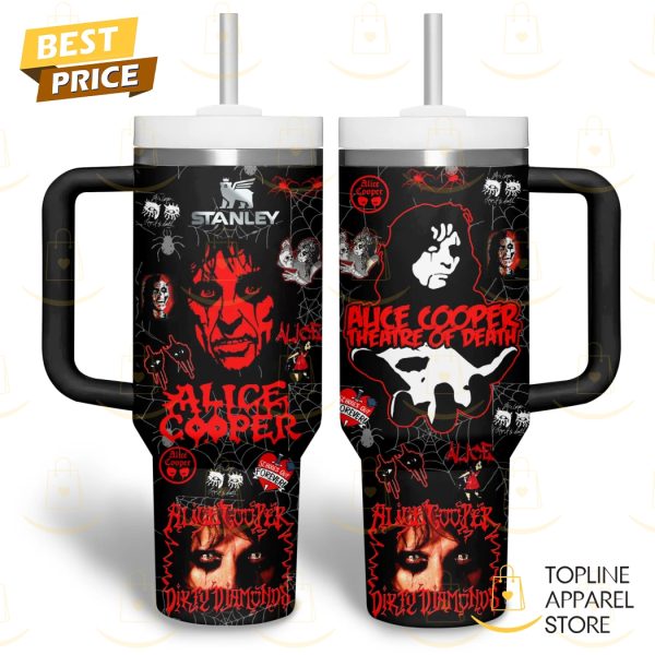 Alice Cooper Theatre Of Death Tumbler With Handle And Straw