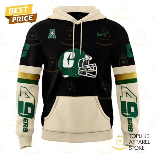 Charlotte 49ers Football Logo Design Hoodie