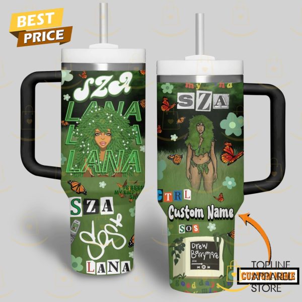 Personalized SZA Lana Tumbler With Handle And Straw