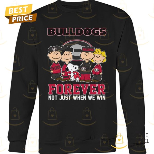 Georgia Bulldogs x Peanuts Forever Not Just When We Win Unisex T-Shirt