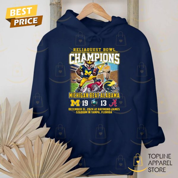 Reliaouest Bowl Champions Michigan Wolverines Beat Alabama Unisex T-Shirt